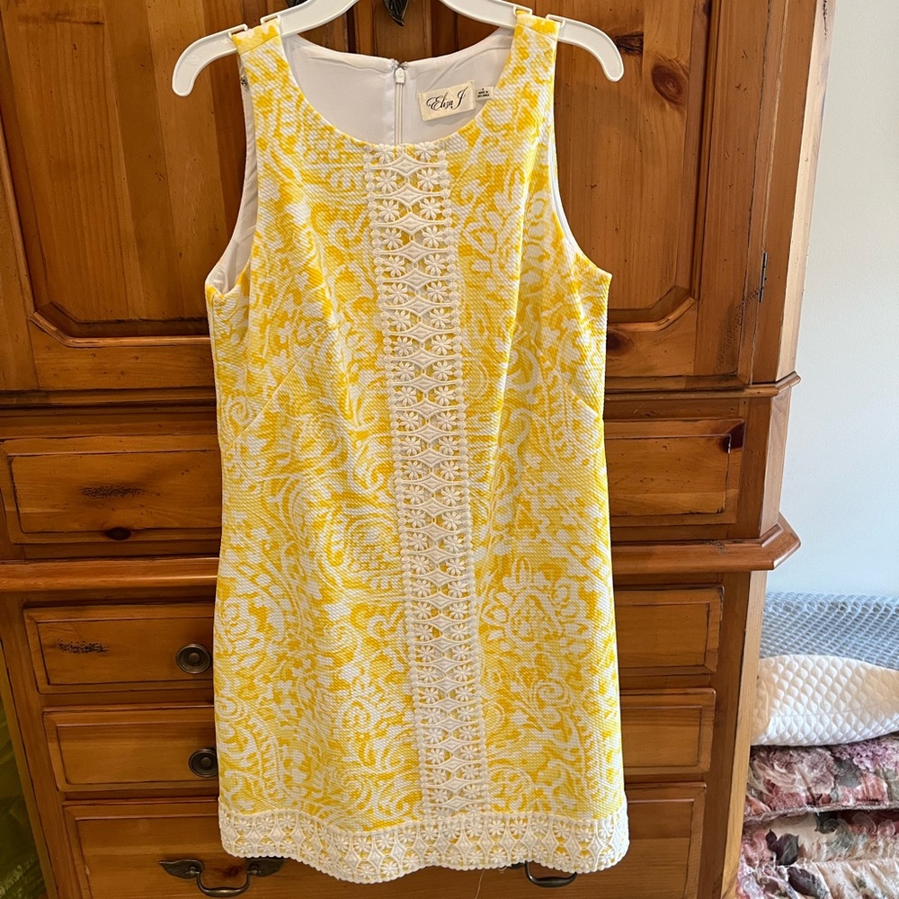 Eliza J Yellow Shift Dress